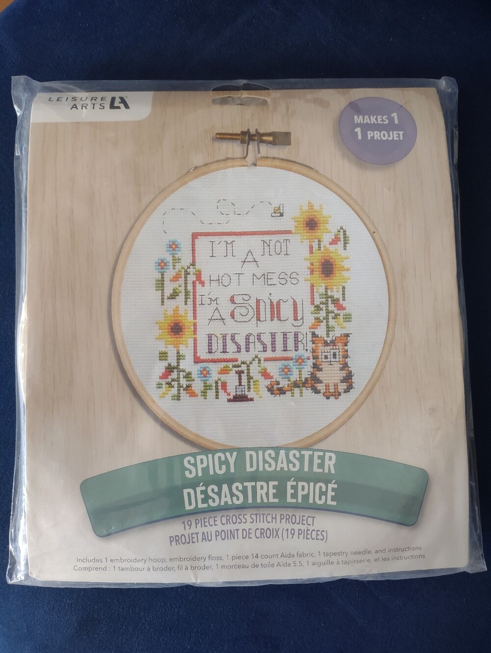 Leisure Arts 19 Piece Cross Stitch 'SPICY DISASTER'